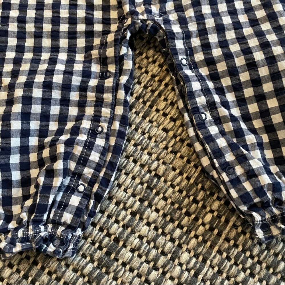 Checkered Summer Romper - Picture 3 of 5